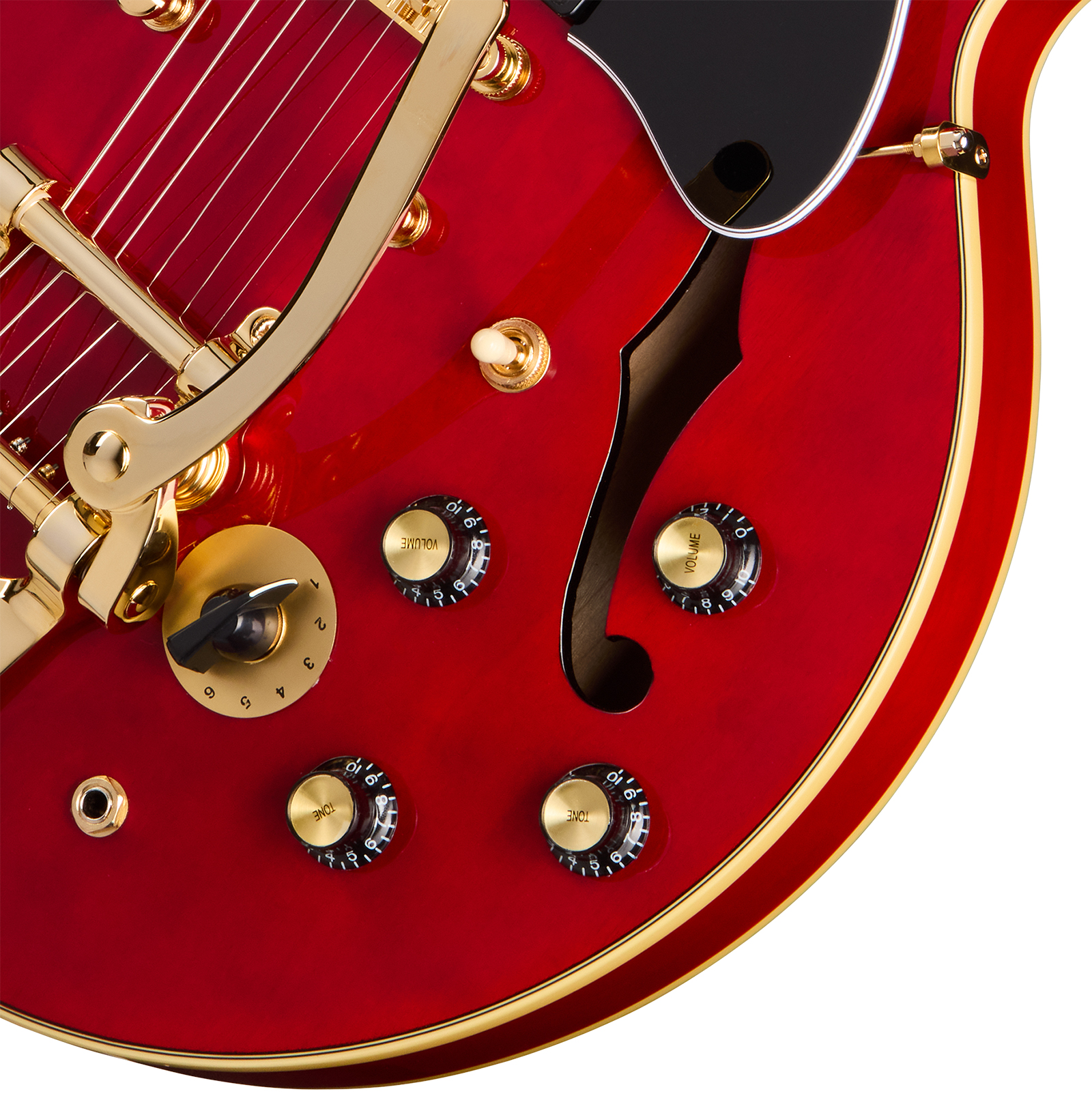 Epiphone Es345 Back To The Future 2h Trem Bigsby  Rw - Cherry Red - Semi hollow elektriche gitaar - Variation 3