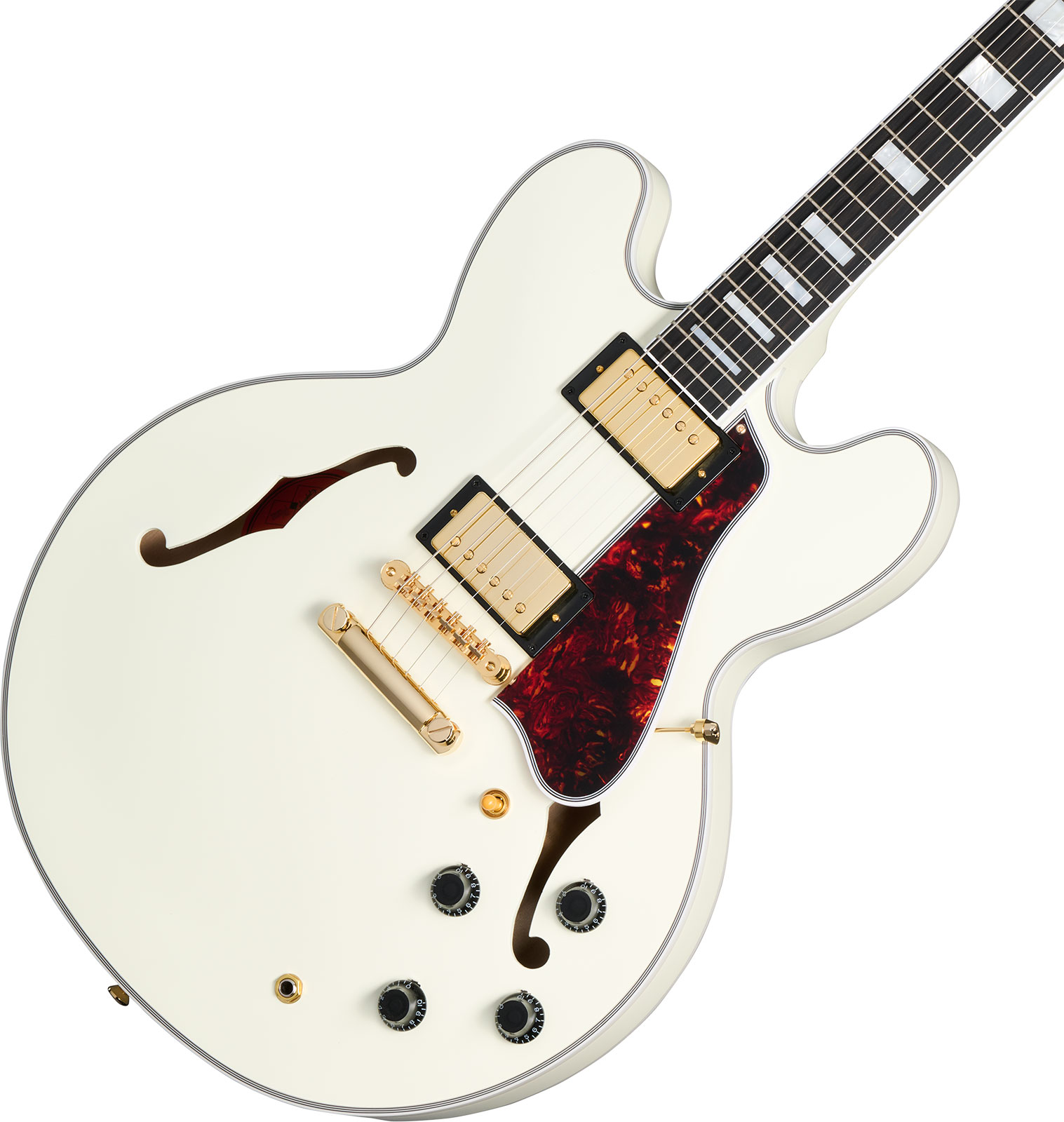 Epiphone Es355 1959 Inspired By 2h Gibson Ht Eb - Vos Classic White - Semi hollow elektriche gitaar - Variation 3