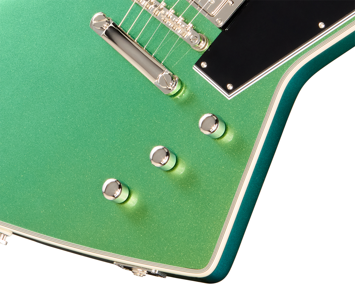 Epiphone Explorer Custom Futura Ibg 2h Ht Eb - Dragonfly Shift - Metal elektrische gitaar - Variation 4