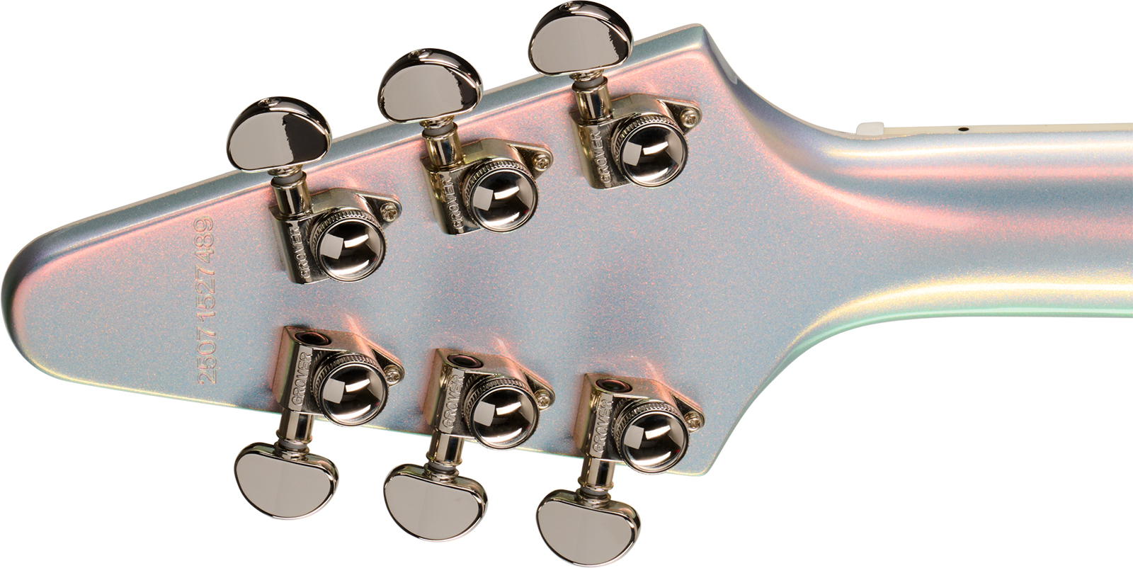 Epiphone Flying V Custom Futura Ibg 2h Ht Eb - Quicksilver Shift - Metal elektrische gitaar - Variation 5