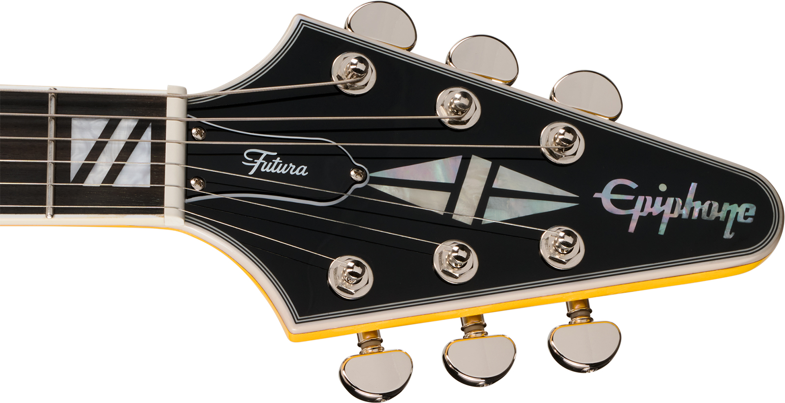 Epiphone Flying V Custom Futura Ibg 2h Ht Eb - Solaris Shift - Metal elektrische gitaar - Variation 5