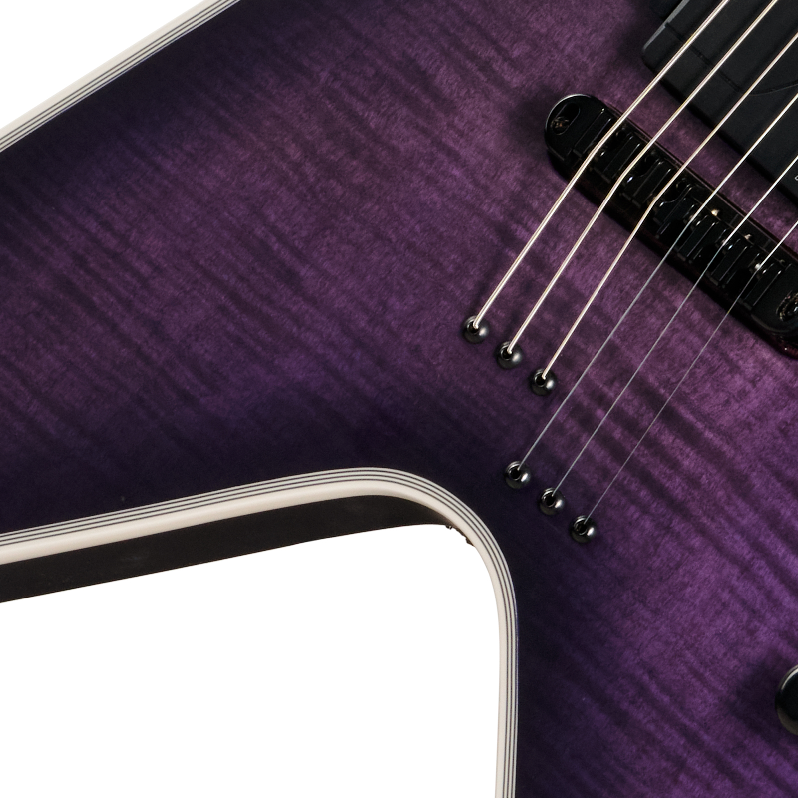 Epiphone Flying V Prophecy Modern 2h Eb - Orchid Bloom Satin - Retro-rock elektrische gitaar - Variation 2