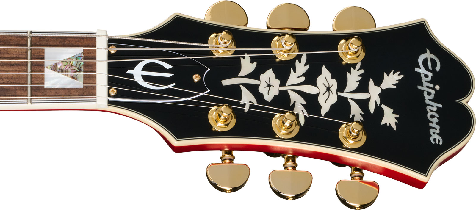 Epiphone Gem Archer Sheraton Masterbilt 2mh Gibson Usa Ht Rw - Cherry Red - Semi hollow elektriche gitaar - Variation 4