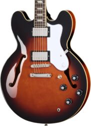 Semi hollow elektriche gitaar Epiphone Bonehead Rivier - Dark Tobacco Sunburst