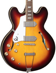 Semi hollow elektriche gitaar Epiphone Archtop Casino LH - Vintage sunburst