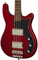 Solid body elektrische bas Epiphone Embassy Bass - Sparkling burgundy 