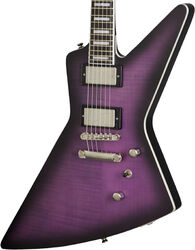 Retro-rock elektrische gitaar Epiphone Modern Prophecy Extura - Purple tiger aged