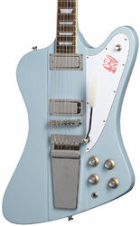 Retro-rock elektrische gitaar Epiphone 1963 Firebird V With Mastro Vibrola - Frost blue
