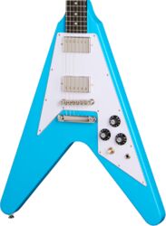 Metal elektrische gitaar Epiphone IBG Flying V 70s - Maui Blue