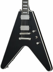 Retro-rock elektrische gitaar Epiphone Inspired By Gibson Modern Prophecy Flying V - Aged Jet Black Metallic