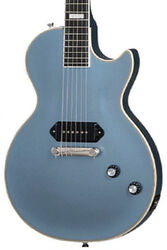Enkel gesneden elektrische gitaar Epiphone Jared James Nichols Blues Power Les Paul Custom - Aged pelham blue