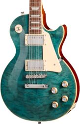 Single cut gitaar  Epiphone Original Les Paul Standard 60s Quilt Top Ltd - translucent blue