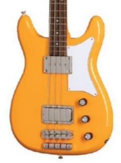 Solid body elektrische bas Epiphone Newport Bass - California coral