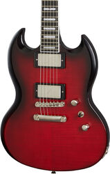 Guitarra eléctrica de doble corte. Epiphone Modern Prophecy SG - Red tiger aged 