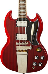 Guitarra eléctrica de doble corte. Epiphone SG Standard '61 Maestro Vibrola - Vintage cherry