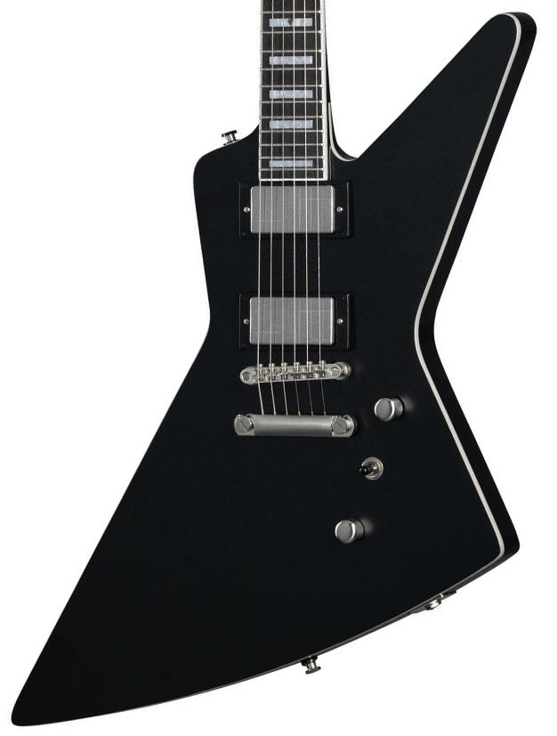 Metalen elektrische gitaar Epiphone Inspired By Gibson Modern Prophecy Extura - Aged jet black metallic