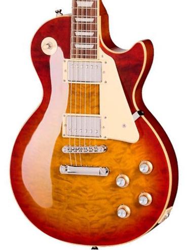 Single cut gitaar Epiphone Original Les Paul Standard 60s Quilt Top Ltd - Washed Cherry Sunburst