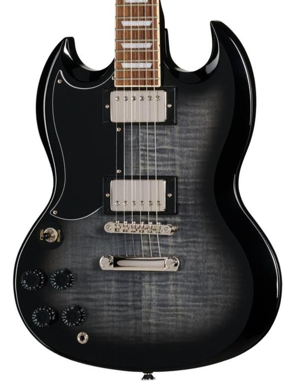 Double cut gitaar Epiphone IBG SG Tribute LH - Ebony Burst