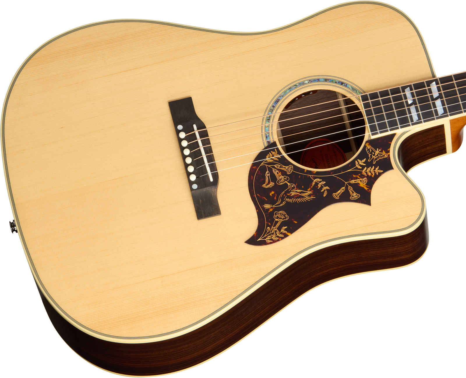 Epiphone Hummingbird Deluxe Ec Inspired By Gibson Dreadnought Cw Epicea Palissandre Eb - Natural - Folk gitaar - Variation 2