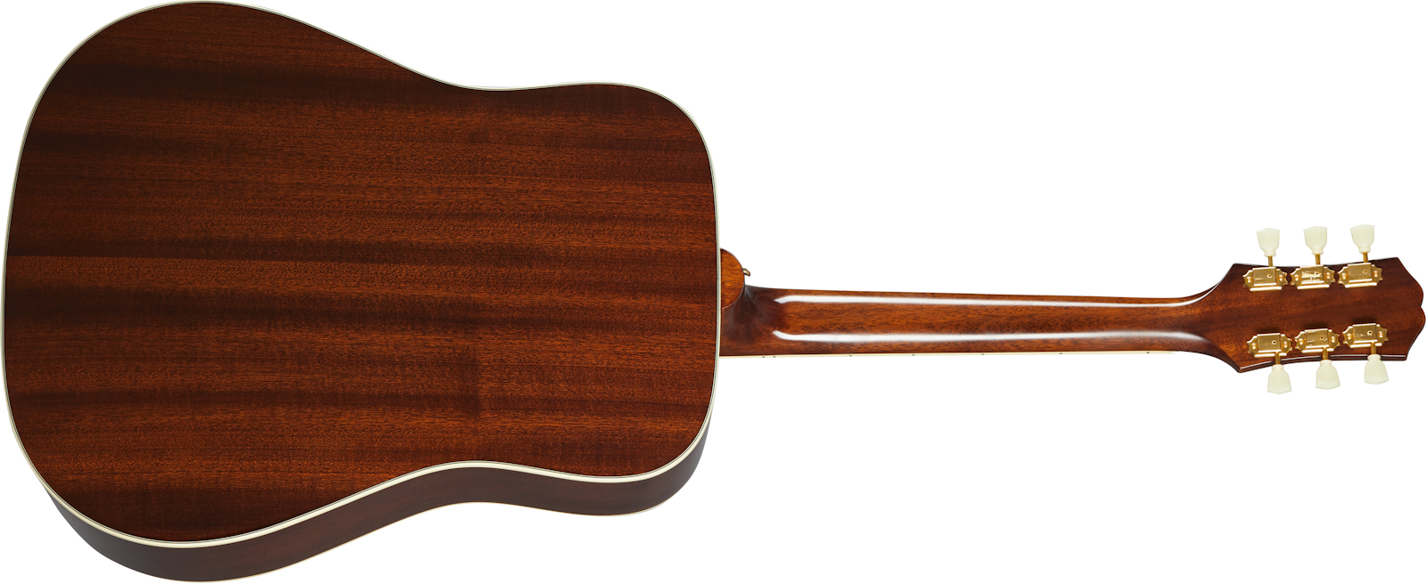 Epiphone Hummingbird Inspired By Gibson Dreadnought Epicea Acajou Lau - Aged Antique Natural - Elektro-akoestische gitaar - Variation 1