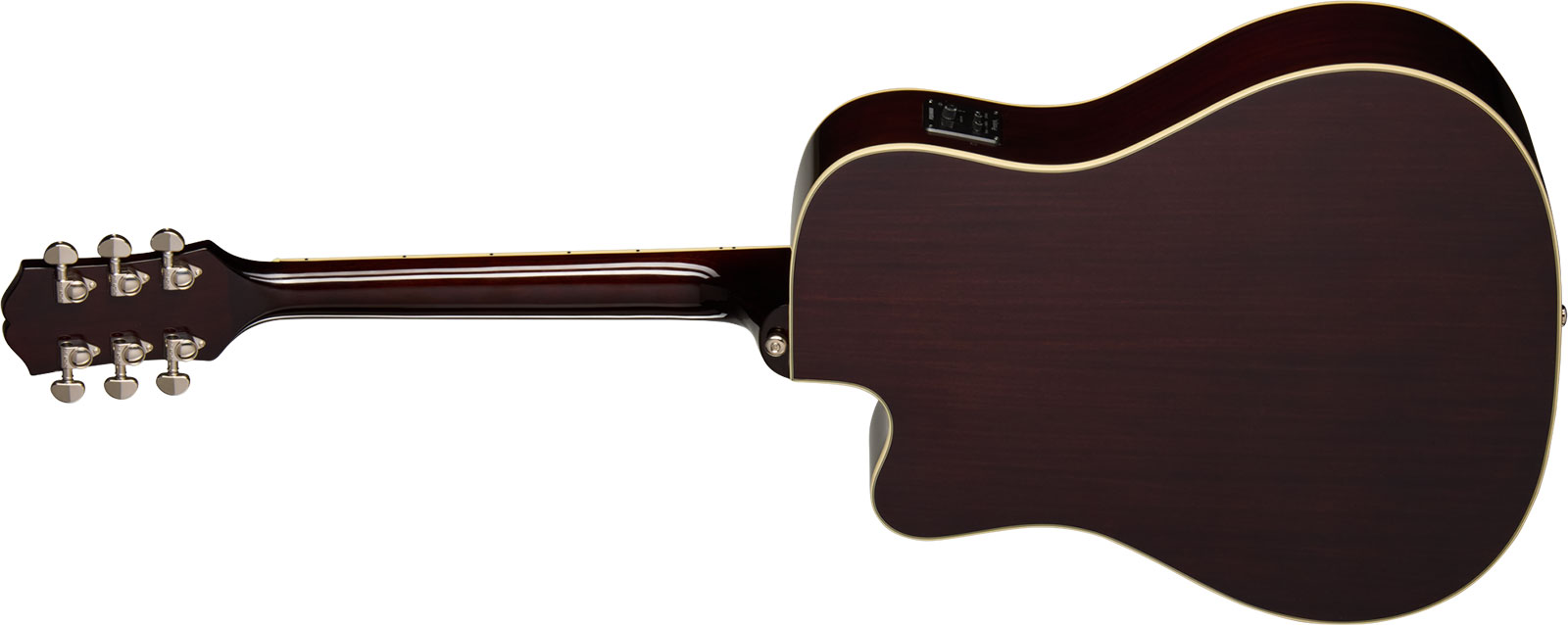 Epiphone Hummingbird Studio Ec Ibg Dreadnought Cw Epicea Acajou Rw - Natural - Folk gitaar - Variation 1