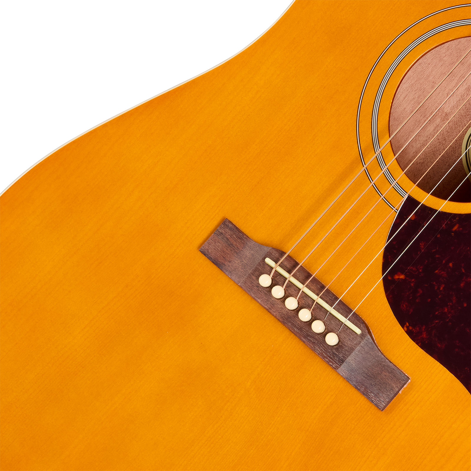Epiphone Hummingbird Tribute Dreadnought Shsc Epicea Acajou Lau - Antique Natural - Folk gitaar - Variation 3