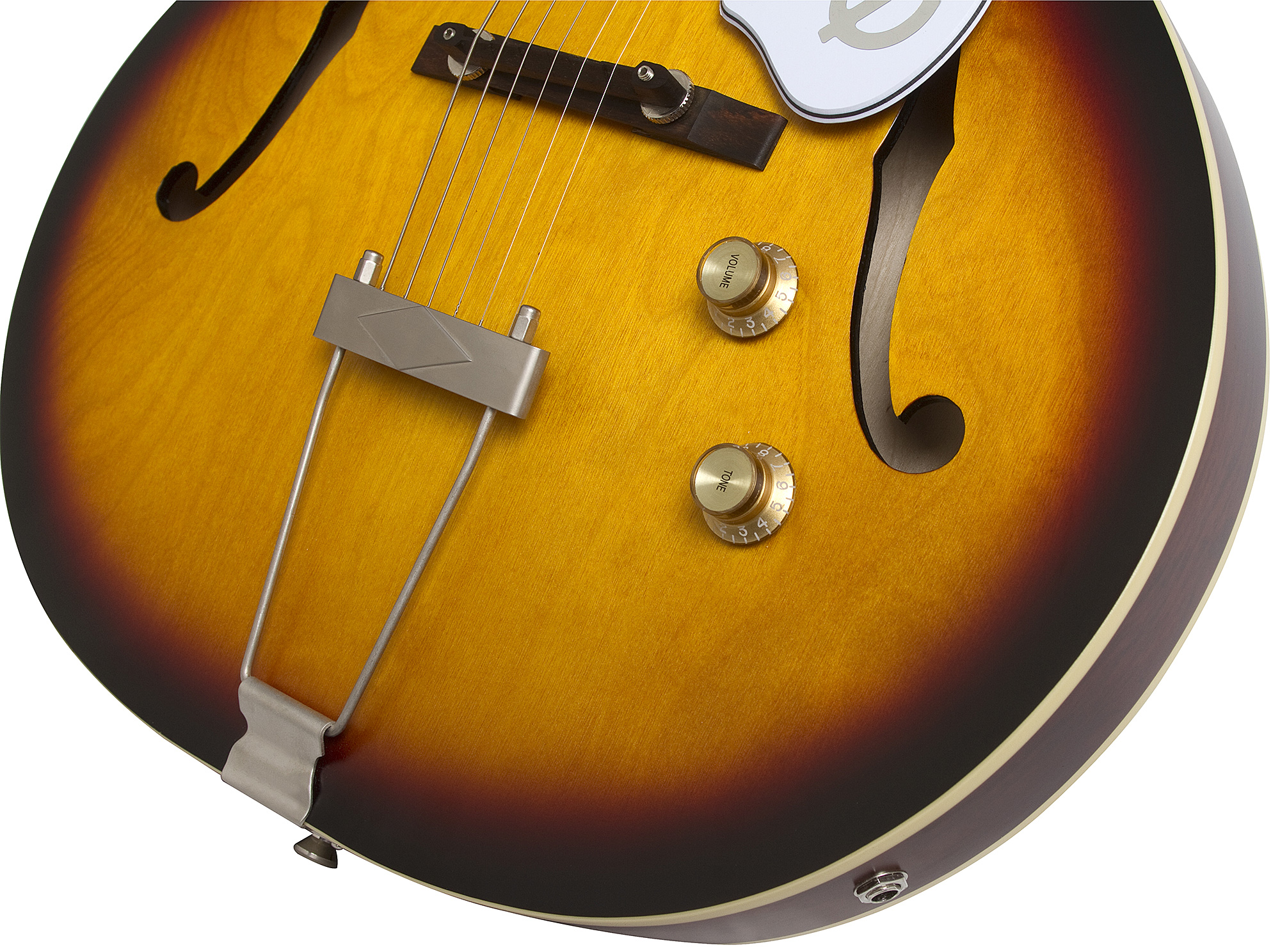 Epiphone Inspired By 1966 Century 2016 - Aged Gloss Vintage Sunburst - Semi hollow elektriche gitaar - Variation 3