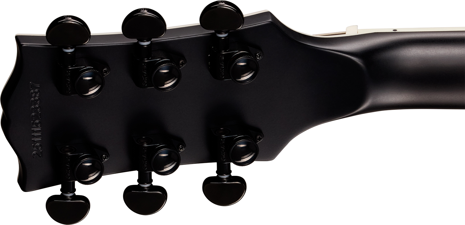 Epiphone Les Paul Baritone Prophecy Modern 2h Fishman Fluence Ht Eb - Obsidian Storm Satin - Bariton elektrische gitaar - Variation 6