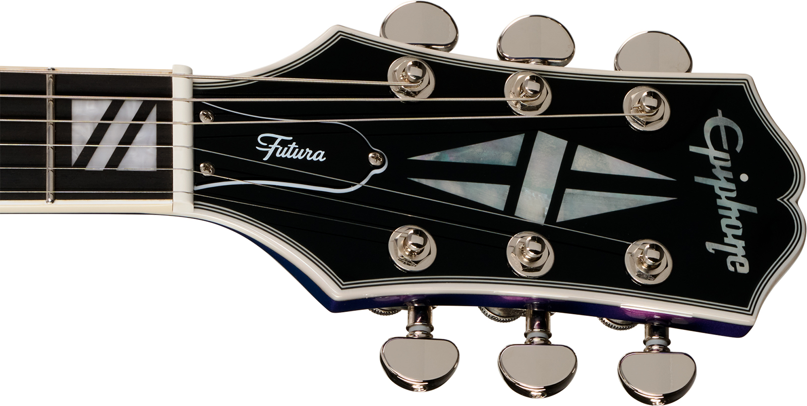 Epiphone Les Paul Custom Futura Ibg 2h Ht Eb - Twilight Shift - Single cut gitaar - Variation 5