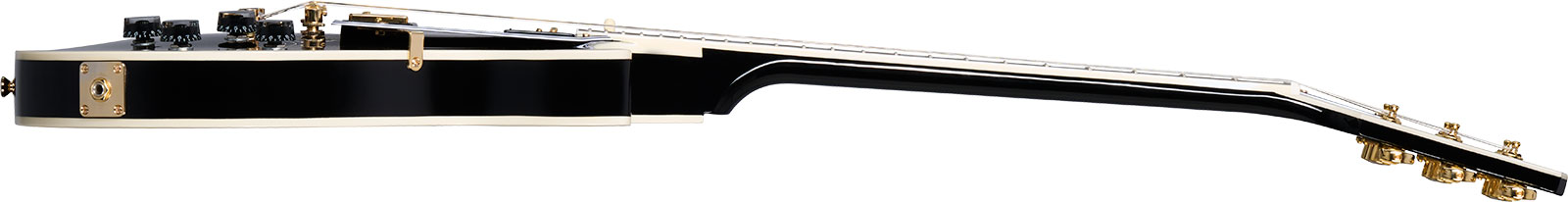 Epiphone Les Paul Custom Inspired By 2h Ht Eb - Ebony - Enkel gesneden elektrische gitaar - Variation 2
