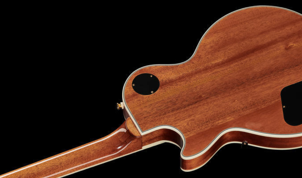 Epiphone Les Paul Custom Koa 2h Ht Eb - Natural - Enkel gesneden elektrische gitaar - Variation 2