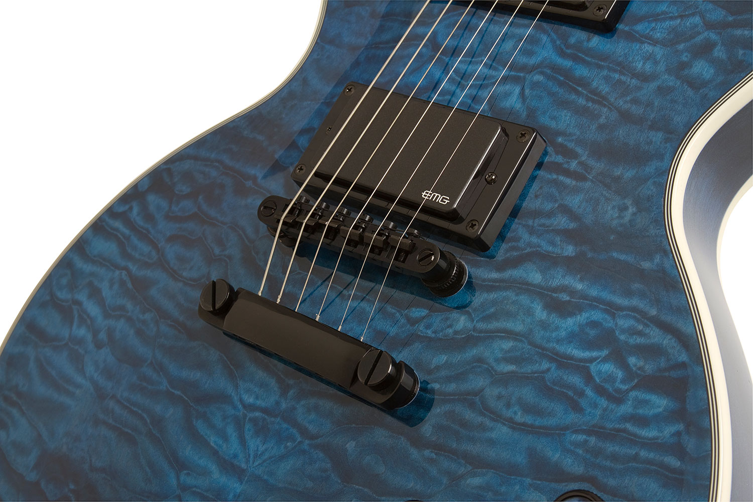 Epiphone Les Paul Prophecy Custom Plus Ex Bh - Midnight Sapphire - Enkel gesneden elektrische gitaar - Variation 3