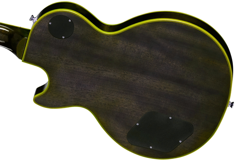 Epiphone Les Paul Custom Widow Ibg 2h Ht Eb - Yellow Burst - Single cut gitaar - Variation 1