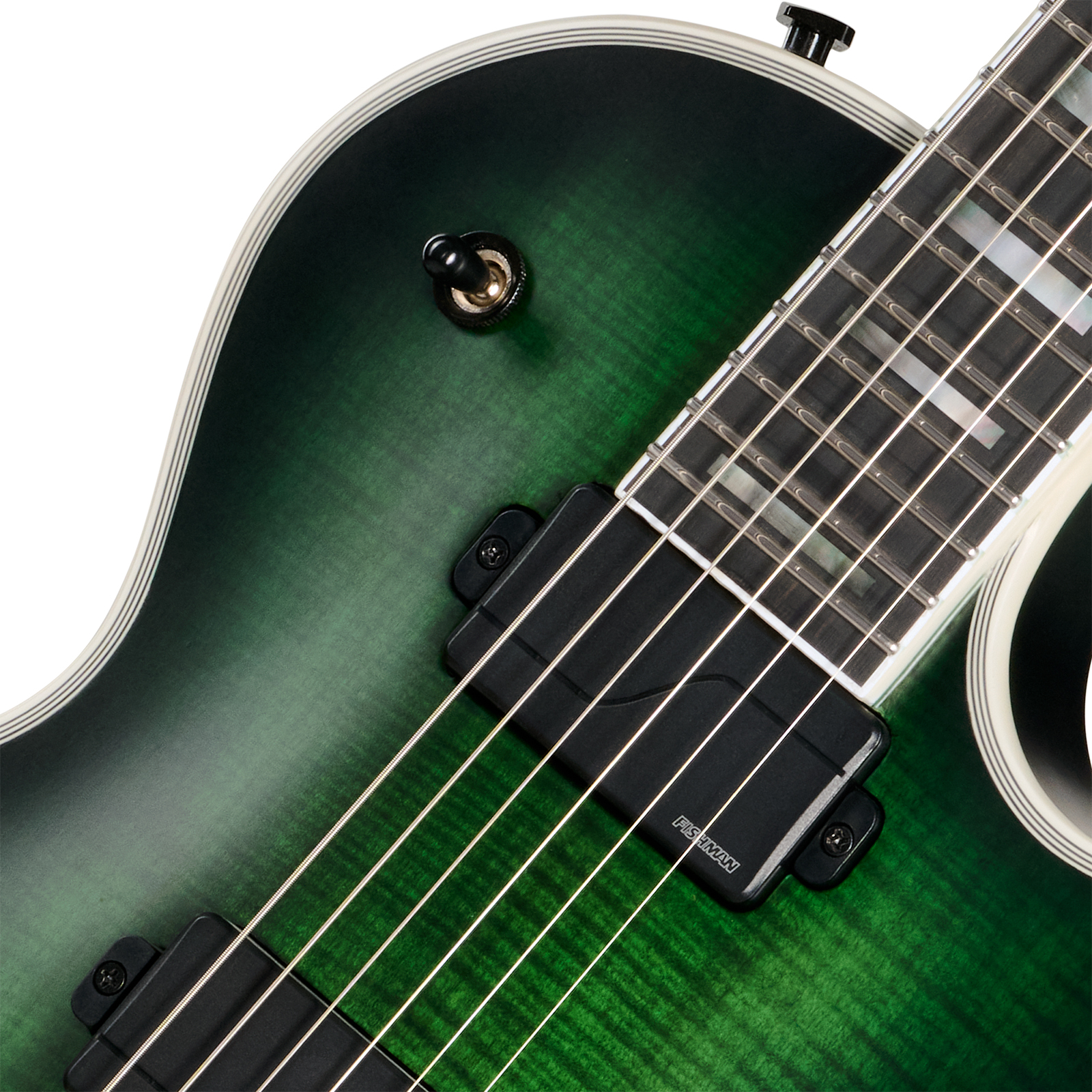 Epiphone Les Paul Prophecy Modern 2h Fishman Fluence Ht Eb - Forest Phantom Satin - Single cut gitaar - Variation 2