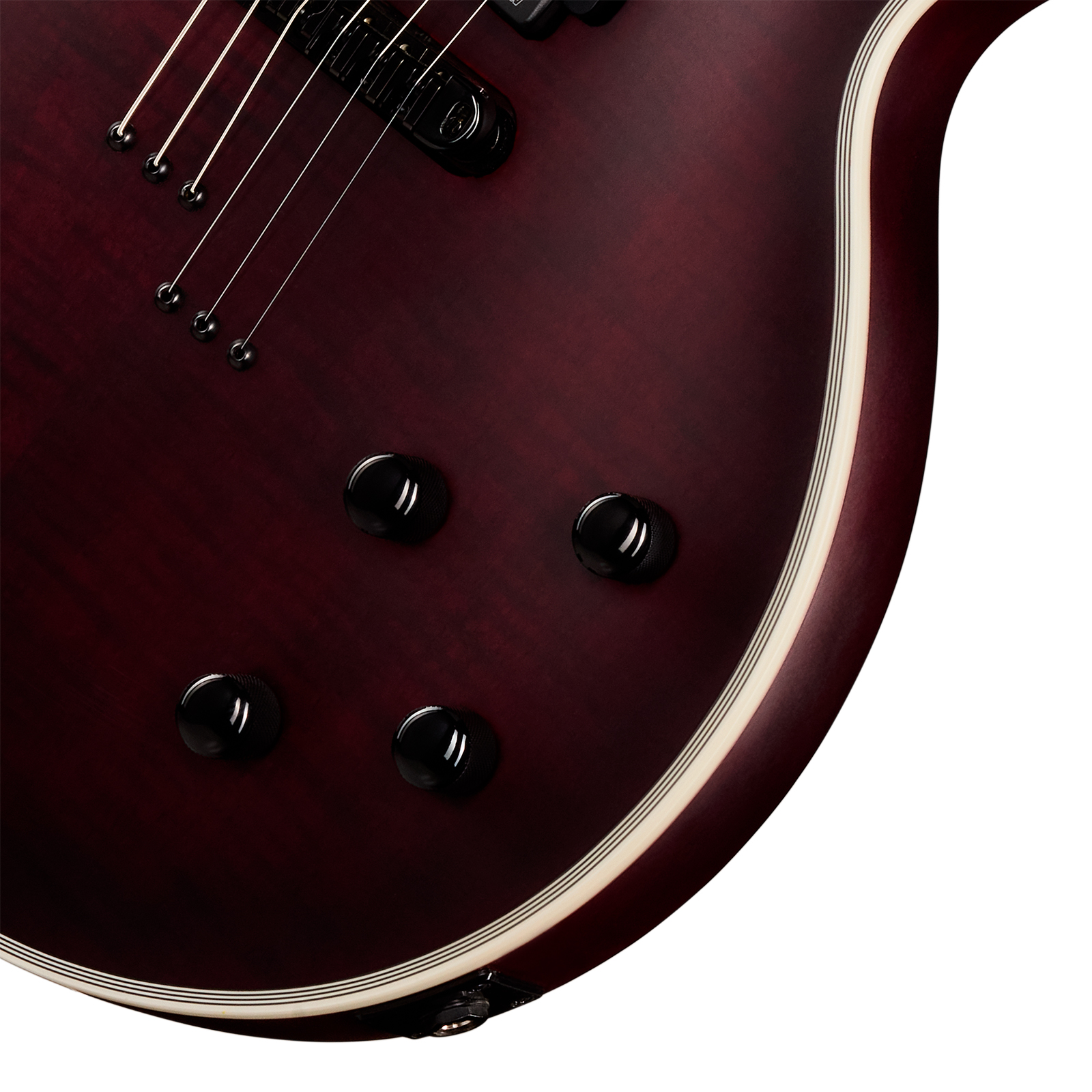 Epiphone Les Paul Prophecy Modern 2h Fishman Fluence Ht Eb - Crimson Fog Satin - Single cut gitaar - Variation 3