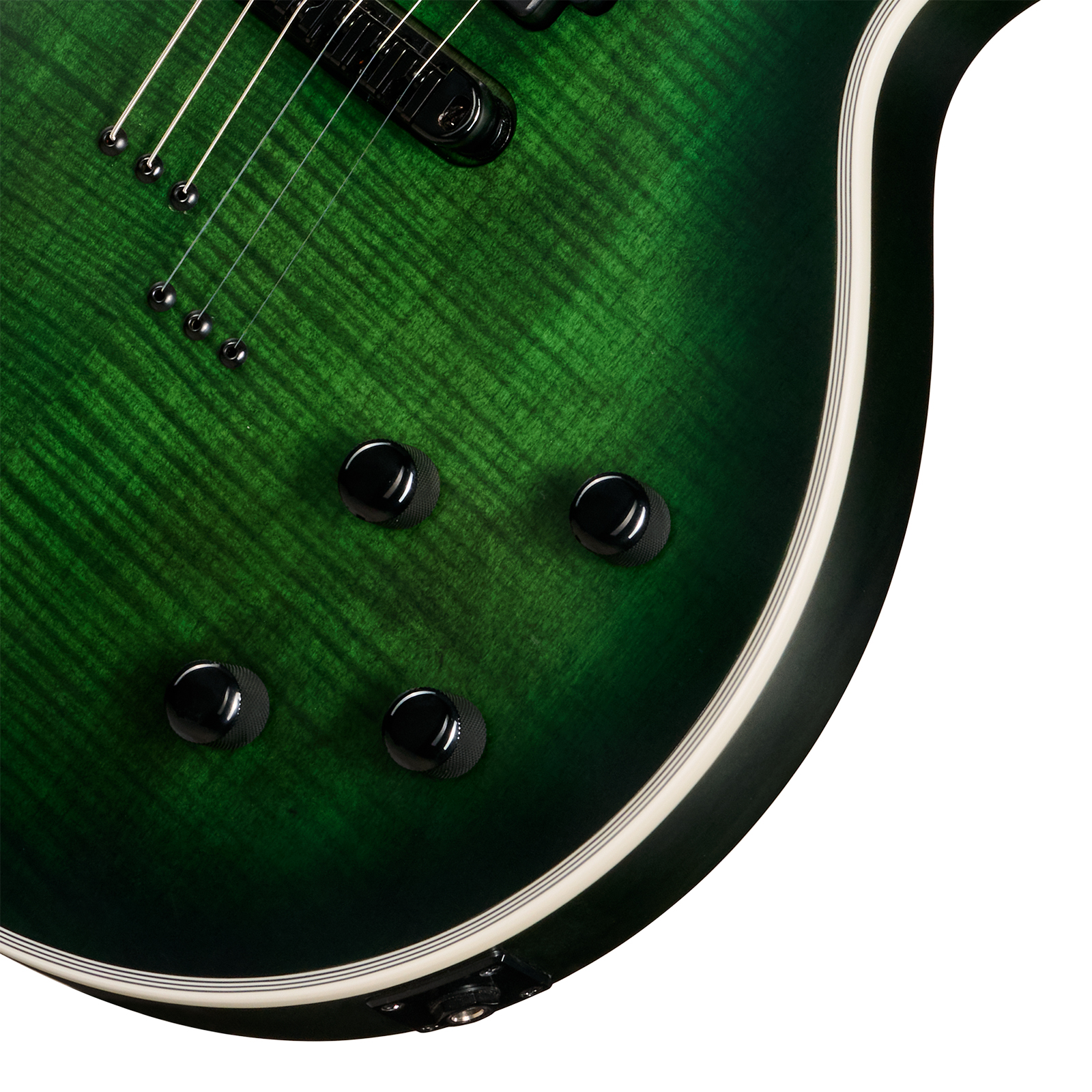 Epiphone Les Paul Prophecy Modern 2h Fishman Fluence Ht Eb - Forest Phantom Satin - Single cut gitaar - Variation 3