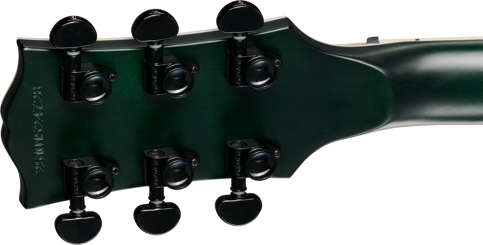 Epiphone Les Paul Prophecy Modern 2h Fishman Fluence Ht Eb - Forest Phantom Satin - Single cut gitaar - Variation 6