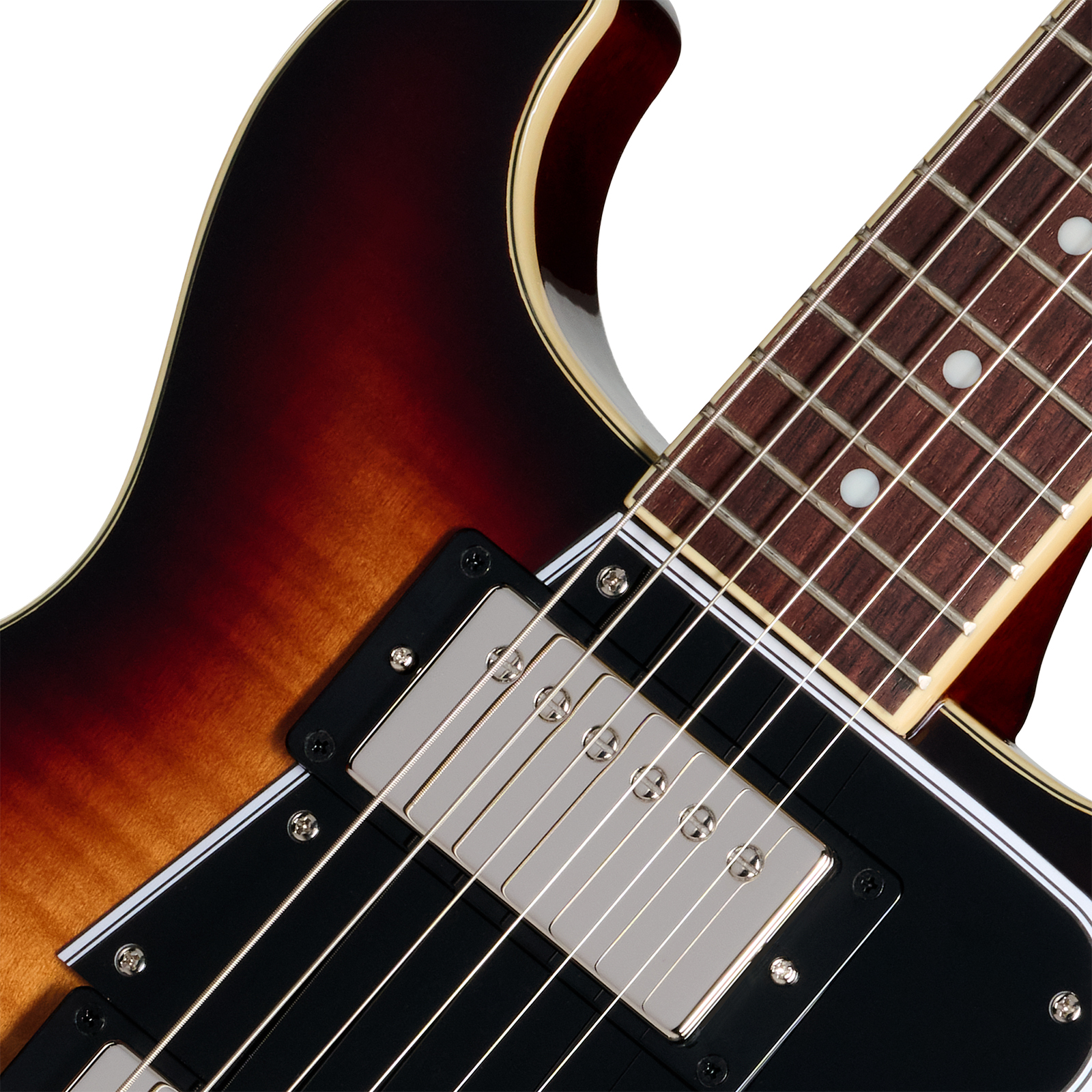 Epiphone Les Paul Special Double Cut Figured Ibg Dc 2s P90 Ht Rw - Bourbon Burst - Double cut gitaar - Variation 2