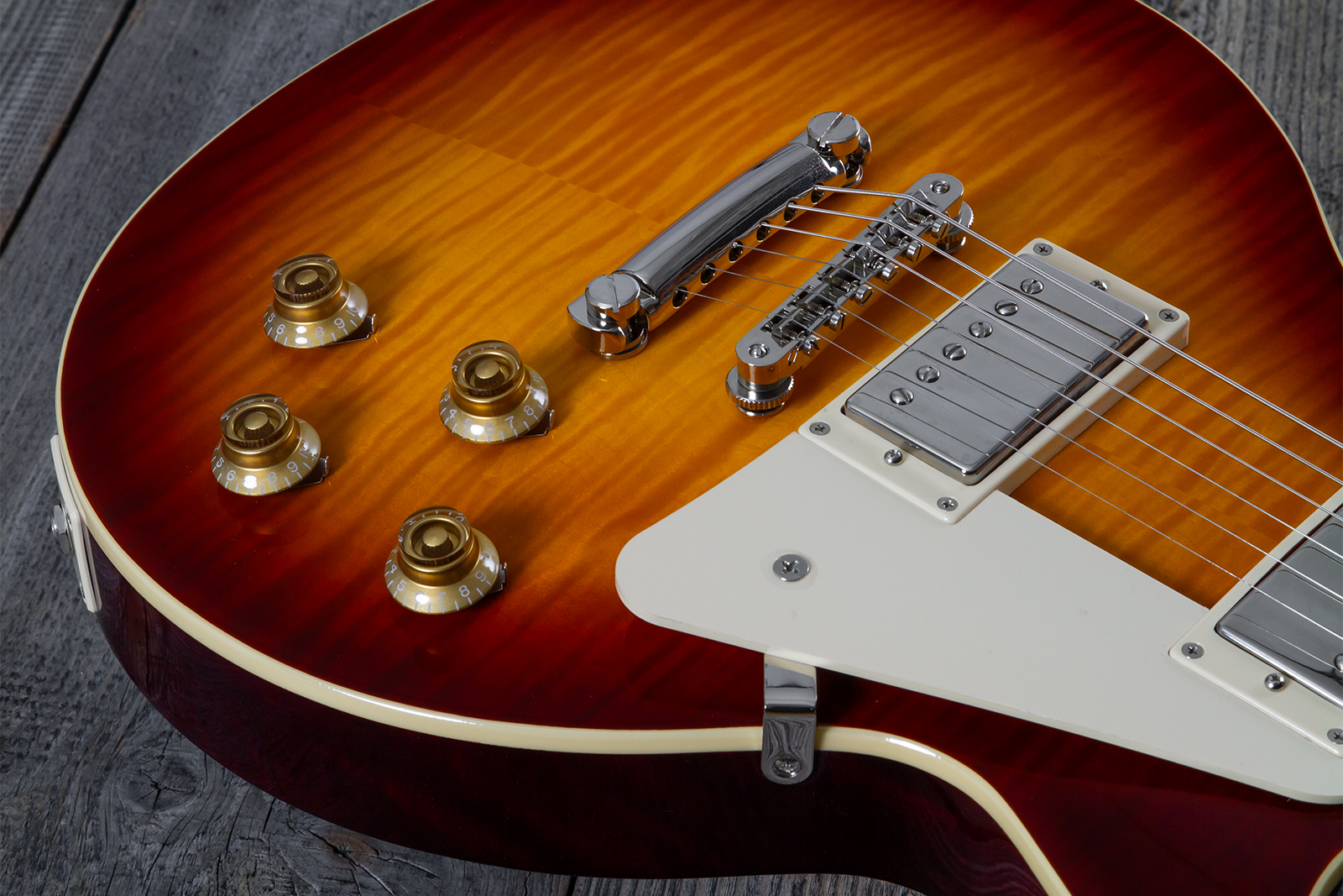 Epiphone Les Paul Standard 1959 Reissue Igc 2h Gibson Ht Rw - Sunburst Fade - Single cut gitaar - Variation 3