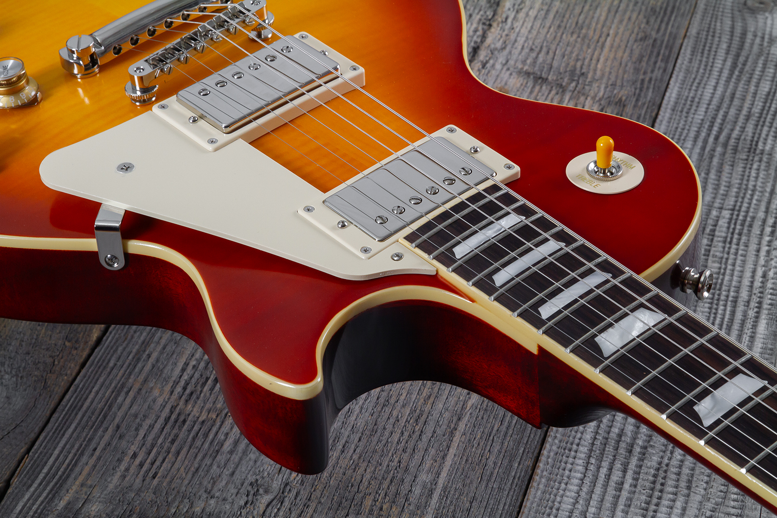Epiphone Les Paul Standard 1960 Reissue Igc 2h Gibson Ht Rw - Tangerine Burst - Single cut gitaar - Variation 10