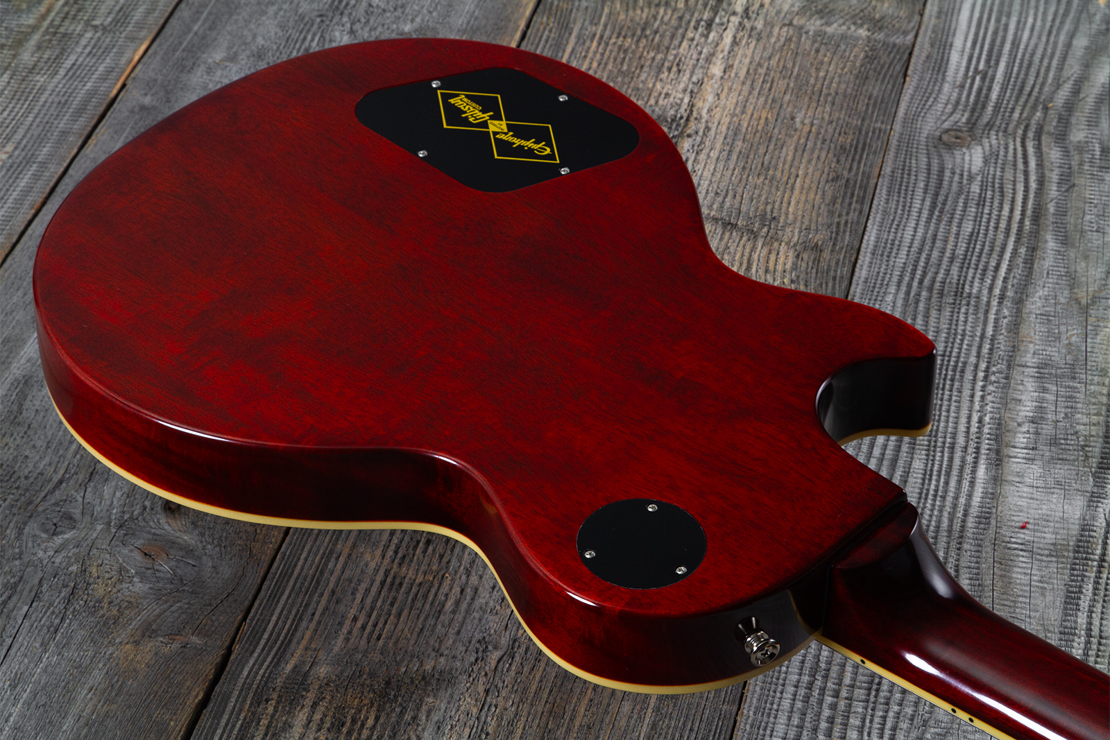 Epiphone Les Paul Standard 1960 Reissue Igc 2h Gibson Ht Rw - Tangerine Burst - Single cut gitaar - Variation 13