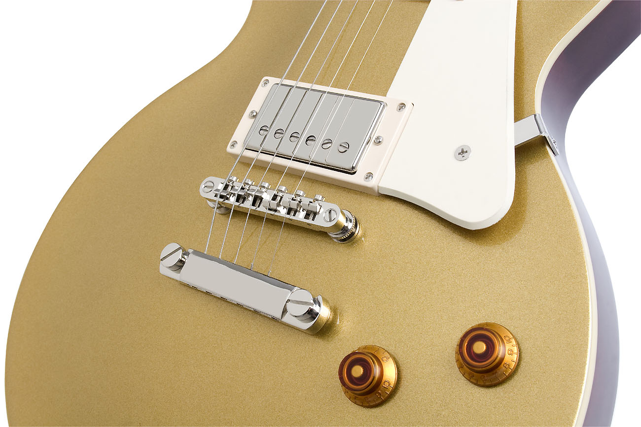 Epiphone Les Paul Standard Hh Ht Pf - Metallic Gold - Enkel gesneden elektrische gitaar - Variation 2
