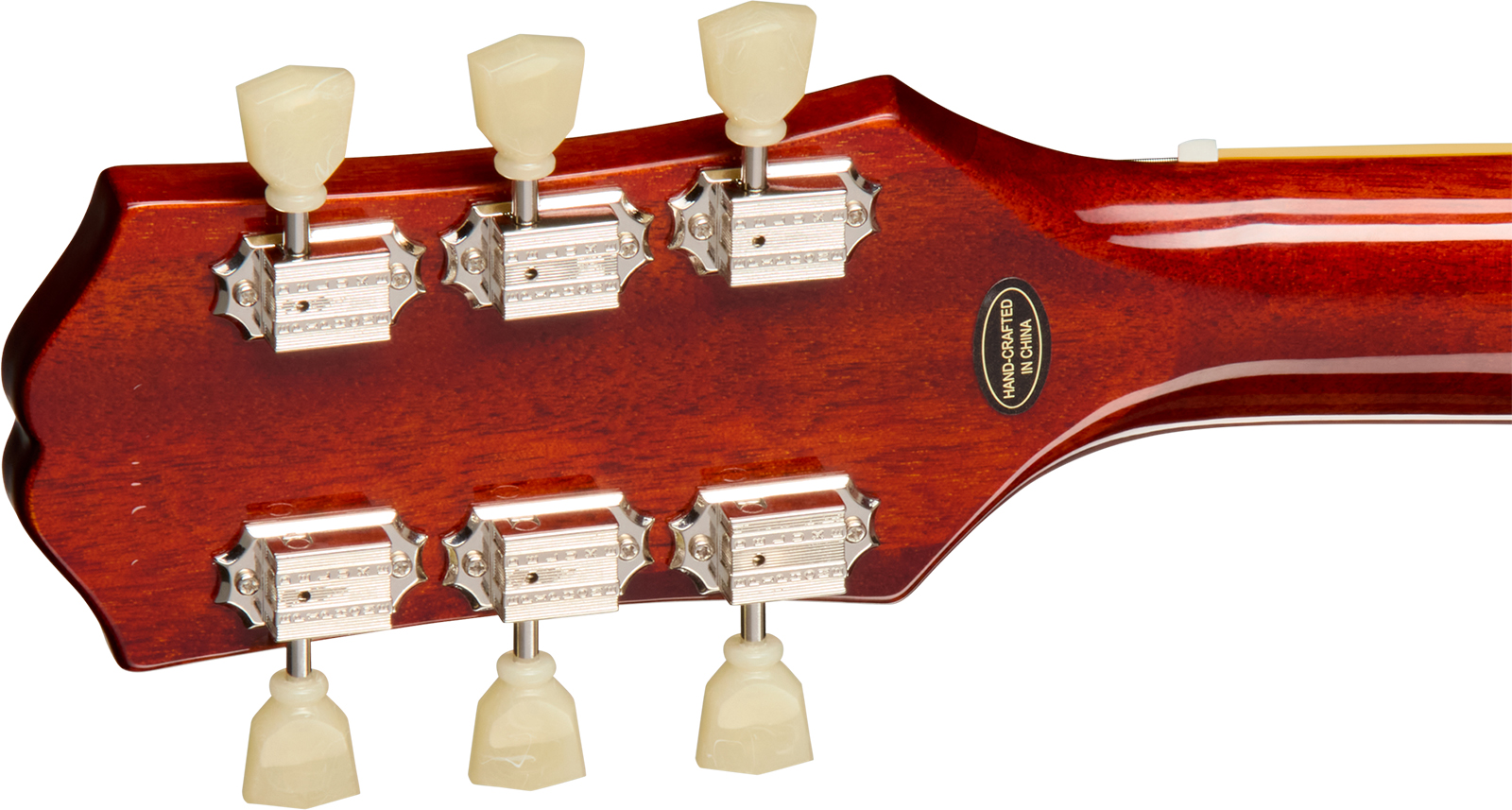 Epiphone Les Paul Standard 50s Figured Ibg Original 2h Ht Rw - Washed Cherry Sunburst - Single cut gitaar - Variation 4