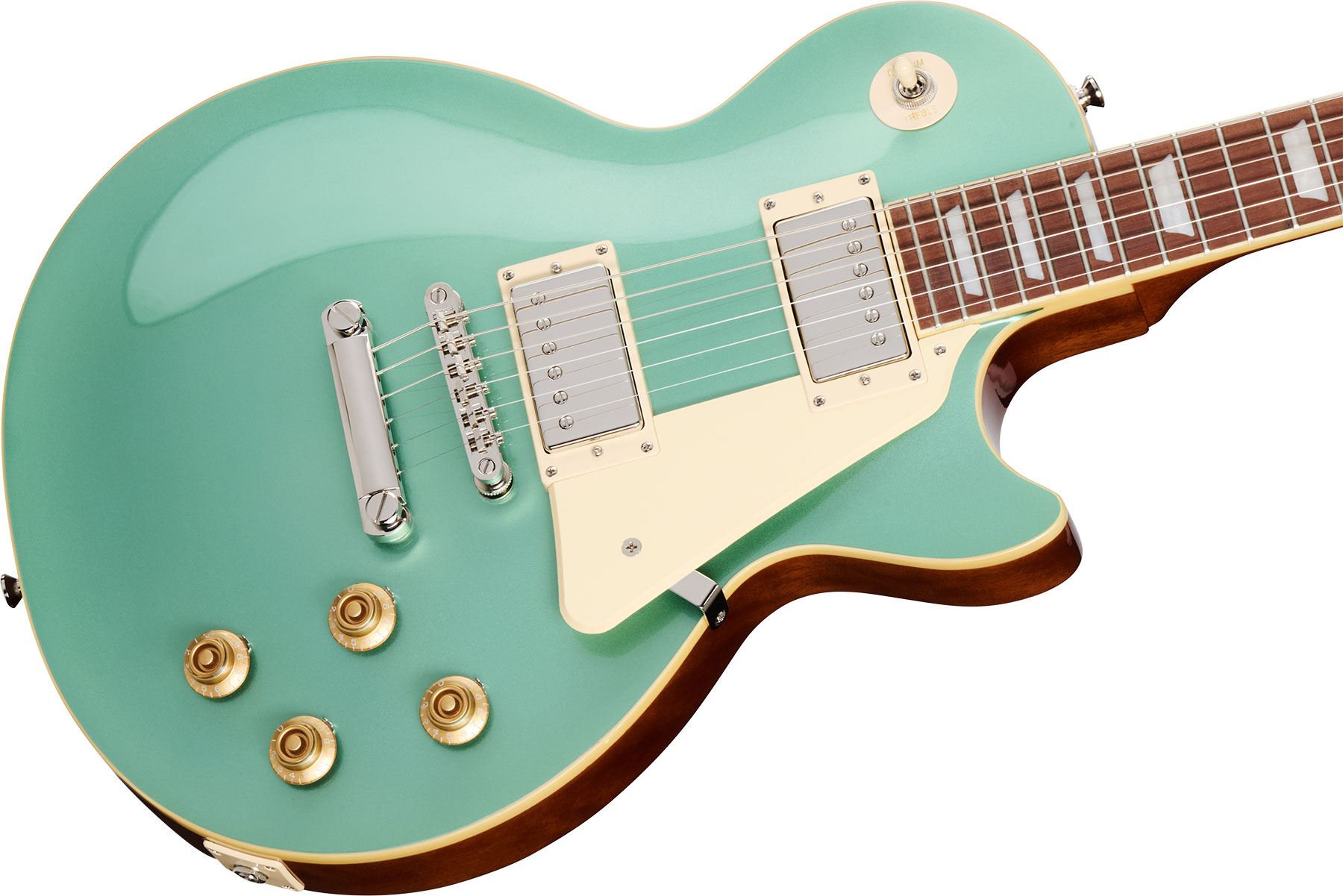 Epiphone Les Paul Standard 50s Insp. By Gibson 2h Ht Lau - Inverness Green - Enkel gesneden elektrische gitaar - Variation 3