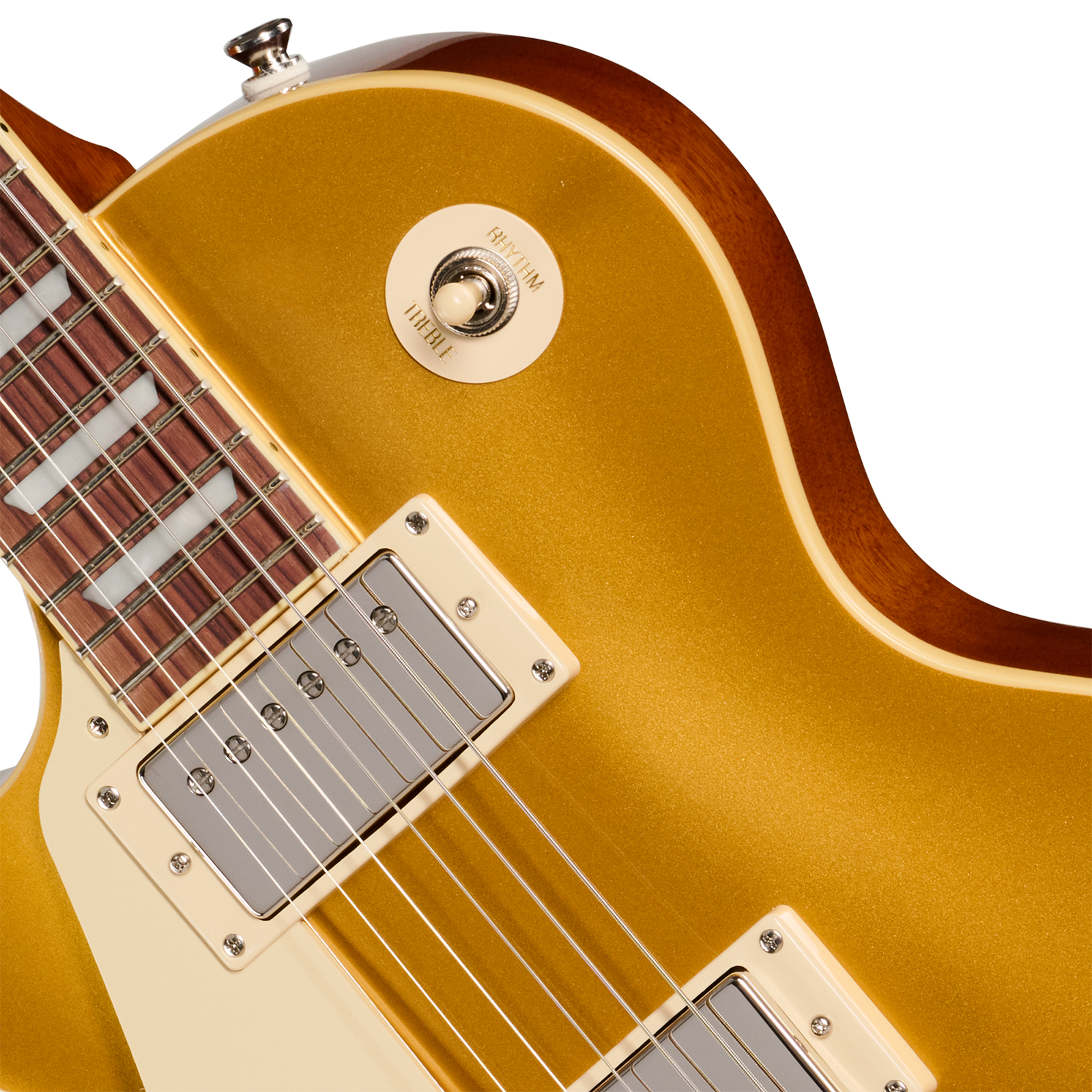 Epiphone Les Paul Standard 50s Lh Ibg Gaucher Original 2h Ht Rw - Goldtop - Single cut gitaar - Variation 2