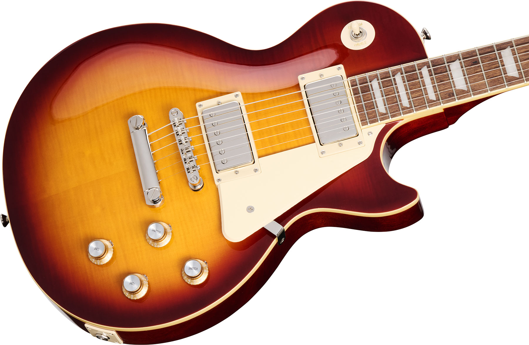 Epiphone Les Paul Standard 60s Figured Insp. By Gibson 2h Ht Lau - Iced Tea Burst - Enkel gesneden elektrische gitaar - Variation 3