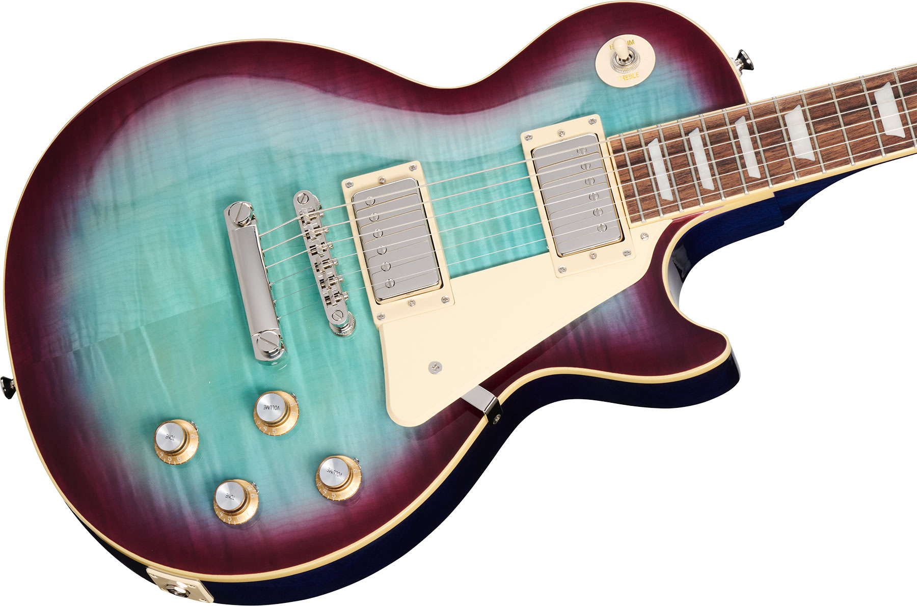 Epiphone Les Paul Standard 60s Figured Insp. By Gibson 2h Ht Lau - Blueberry Burst - Enkel gesneden elektrische gitaar - Variation 3