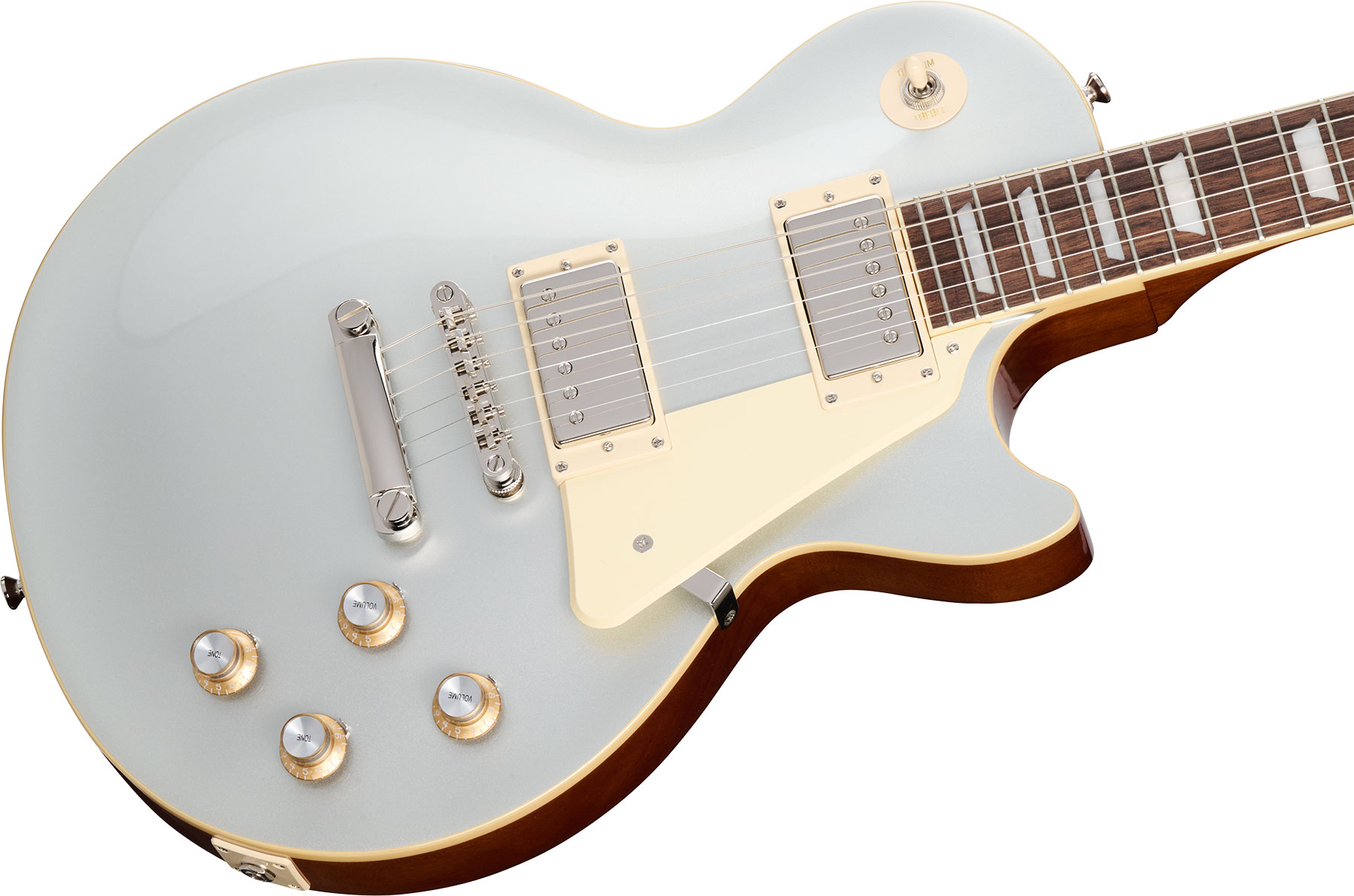 Epiphone Les Paul Standard 60s Insp. By Gibson 2h Ht Lau - Silver Mist - Enkel gesneden elektrische gitaar - Variation 3