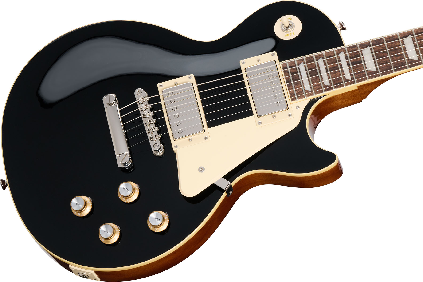 Epiphone Les Paul Standard 60s I.b.g Original 2h Ht Lau - Ebony - Enkel gesneden elektrische gitaar - Variation 3