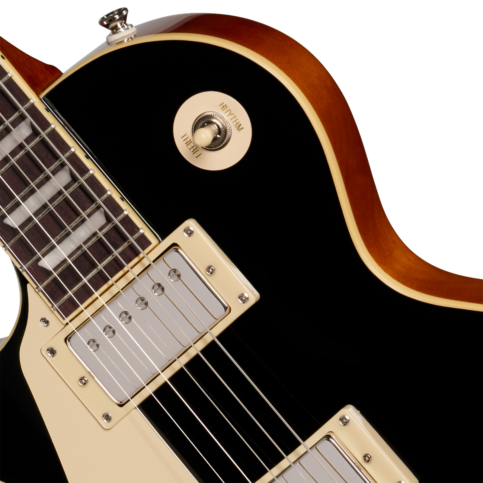 Epiphone Les Paul Standard 60s Lh Ibg Original Gaucher 2h Ht Rw - Ebony - Single cut gitaar - Variation 2